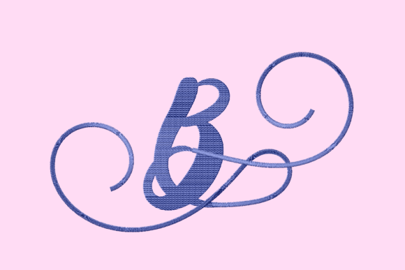 B Font Monogram Winter