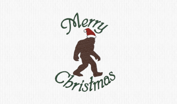 Bigfoot Merry Christmas
