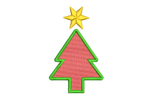 Christmas Tree with Star Embroidery Design Review