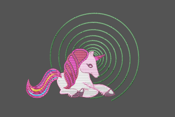 Cool Unicorn Sitting Down
