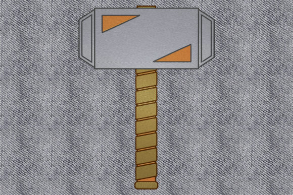 Hammer Embroidery Design