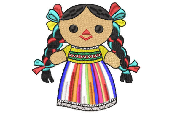 Lele Doll Embroidery Design