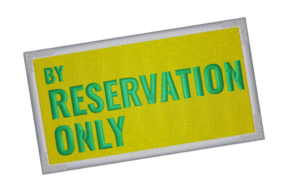 Reservation Sign