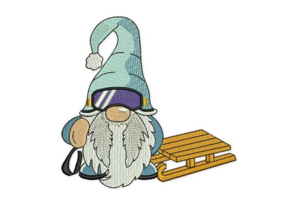 Sled Winter Gnome
